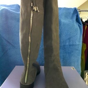 Calvin Klein suede grey boots size 8